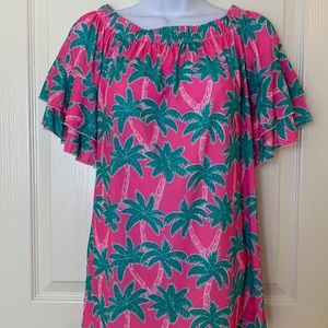 Simply Southern Pink Palm Tree Top SZ S